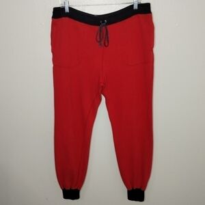 VINTAGE Ralph Lauren Men's Small Sweatpants Joggers Red Baggy 34x30 Athleisure